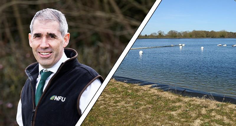 Composite of Paul Tompkins and a reservoir