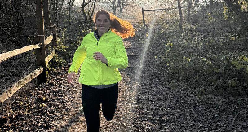 Ali Parker training for London Marathon