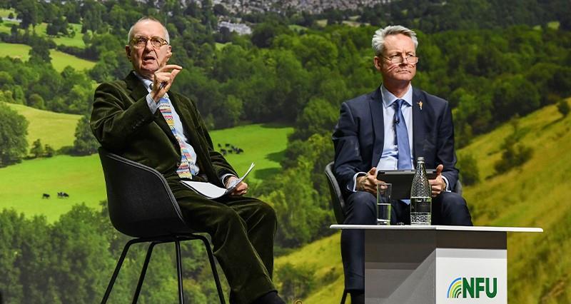 Professor Tim Lang and NFU Deputy President David Exwood