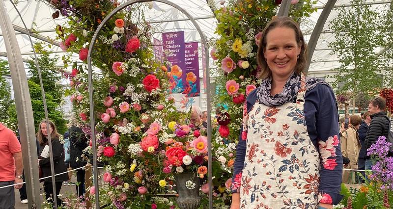 Herefordshire member helps bring a fabulous mini flower farm to Chelsea