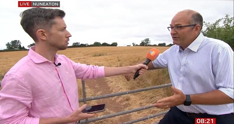 Tom Bradshaw speaking to BBC Breakfast