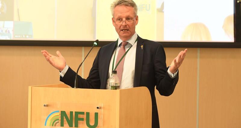 NFU Deputy President David Exwood speaking at the Tenants' Conference