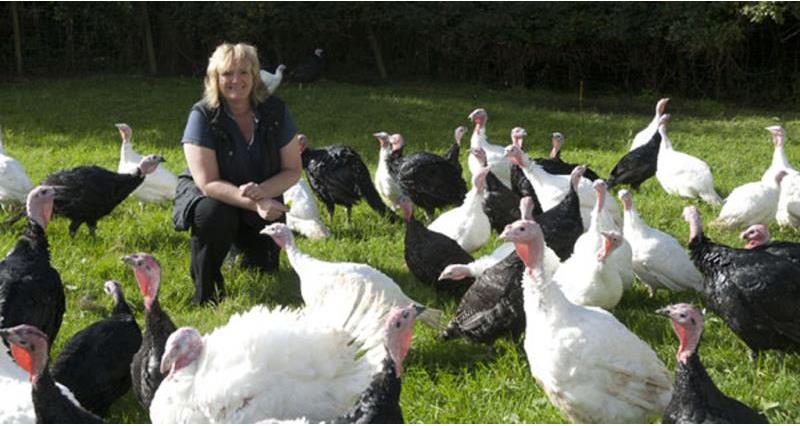 sally hawkins, lee, and her traditional wirral turkeys_39423