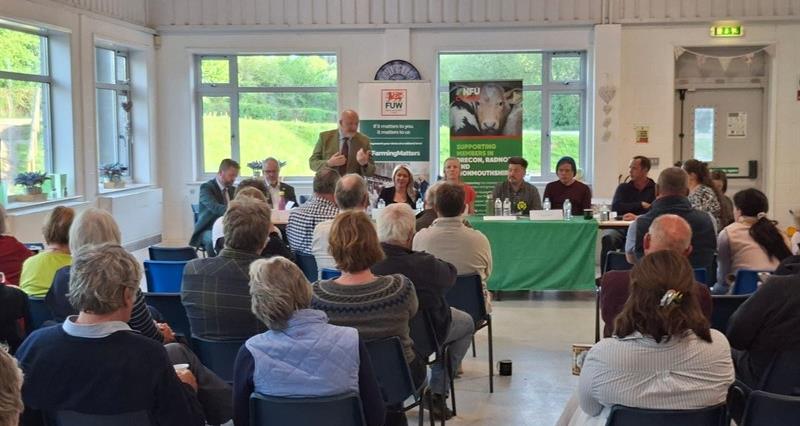 Farmers put Senedd candidates under the spotlight at Sir Fynwy Torfaen Hustings