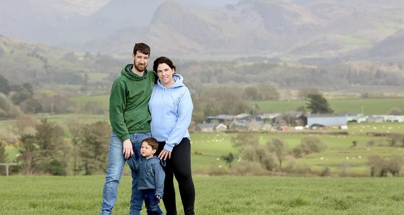 Llion Pugh and family