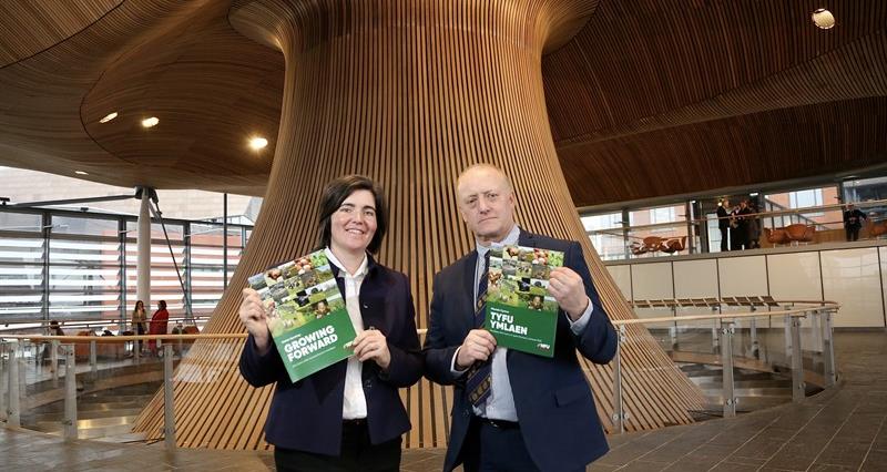 Abi Reader and Paul Williams in the Senedd