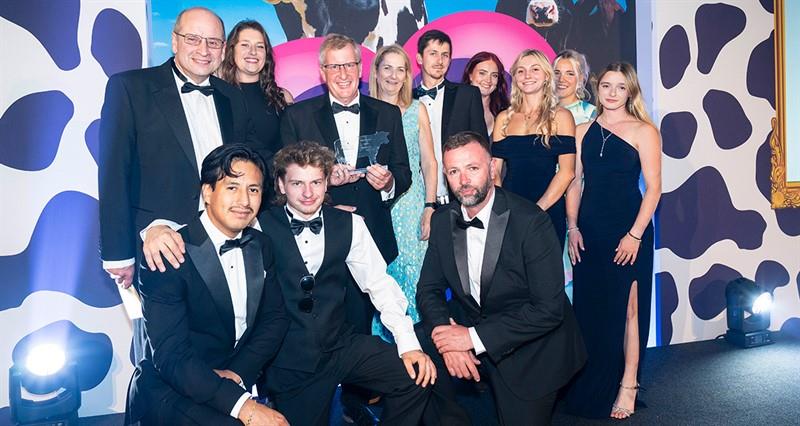 RM West & Son celebrating their win at the Cream Awards