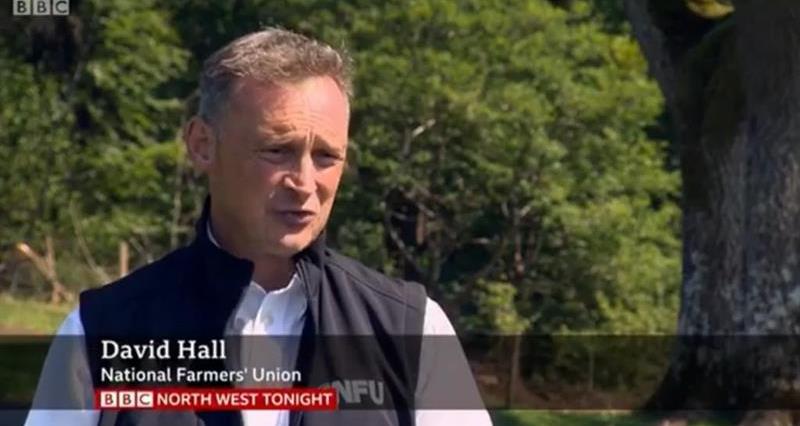 David Hall being interviewed by BBC North West Tonight_74005