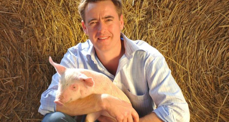 Fergus Howie - proud producer of British pork