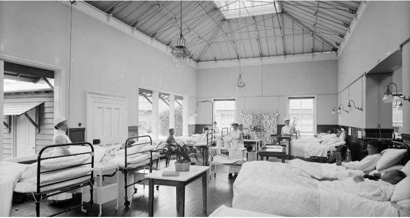 Many estates, including Woburn Abbey, were turned into hospitals during the war