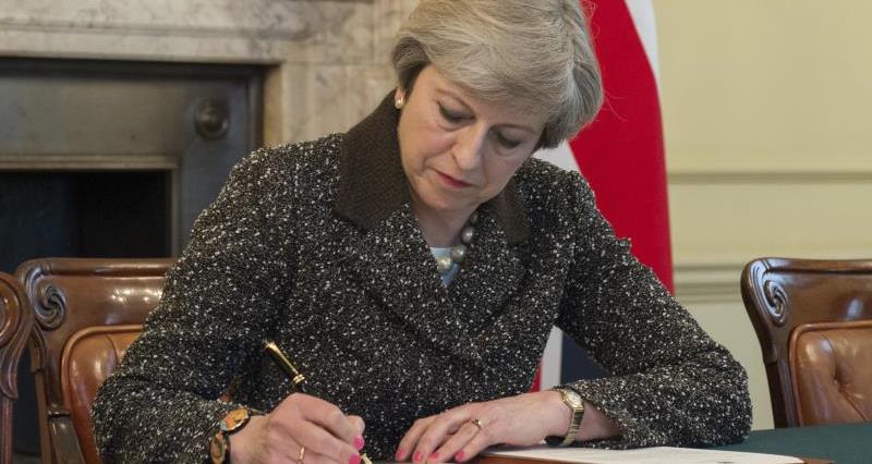 prime minister theresa may signs article 50, brexit, eu_42894