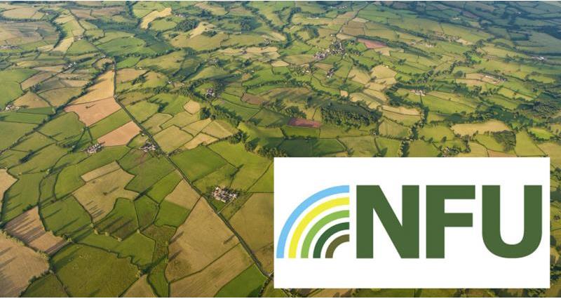 aerial view of countryside and nfu logo_43408