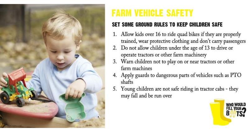 farm safety week - keeping children safe, farm vehicles graphic_29013